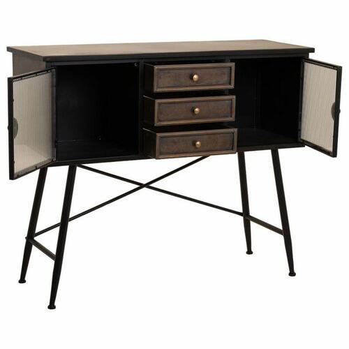 Skænk Alexandra House Living Brun Metal 42 x 100 x 122 cm