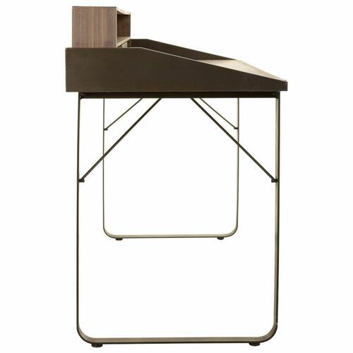 Skrivebord Alexandra House Living Brun Træ Jern Plade Gran 60 x 95 x 130 cm