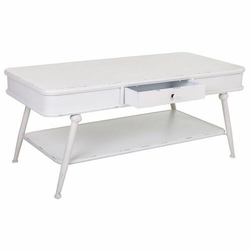 Sofabord Alexandra House Living Hvid Jern 60 x 53 x 120 cm