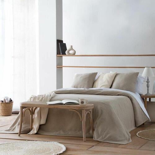 Stol Alexandra House Living Brun Rattan Gummitræ 37 x 47 x 110 cm