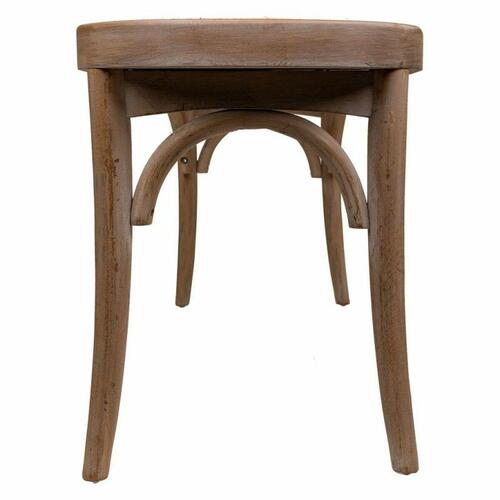 Stol Alexandra House Living Brun Rattan Gummitræ 37 x 47 x 110 cm