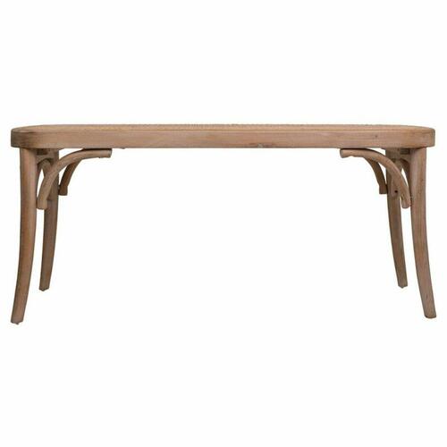 Stol Alexandra House Living Brun Rattan Gummitræ 37 x 47 x 110 cm
