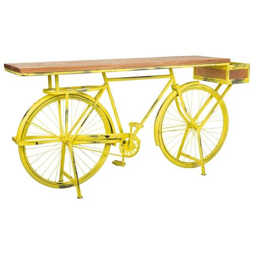 Hallbord Alexandra House Living Bike Gul Jern Mangotræ 46 x 93 x 187 cm
