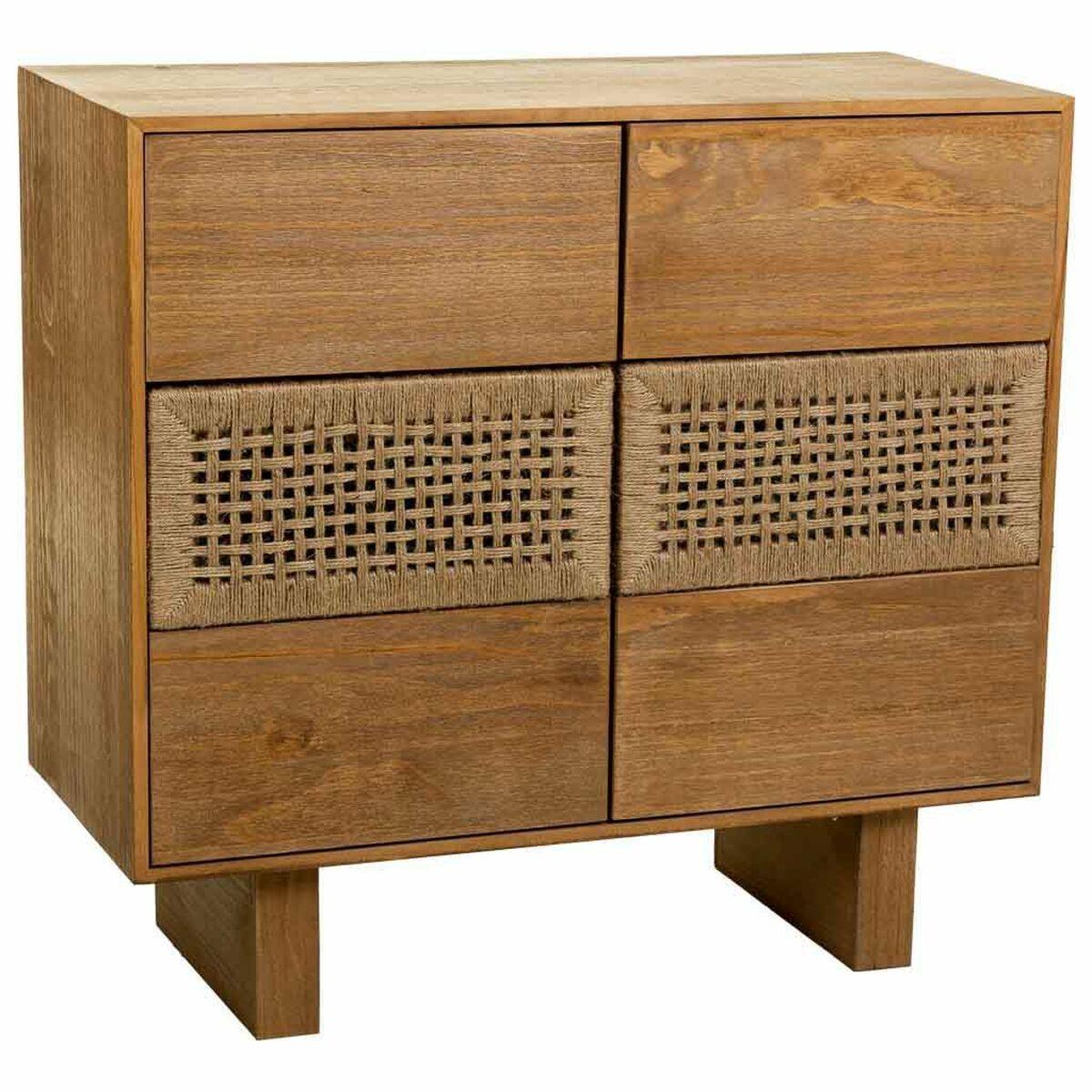 Kommode Alexandra House Living Brun Tov Gran Paulonia Træ 36 X 75 X 80 Cm