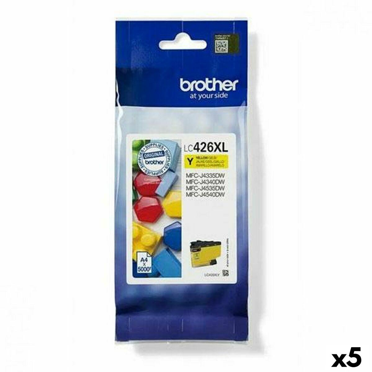 Original Blækpatron Brother Mfc J4340dw J4540dwxl J4540dw Gul 5 Enheder