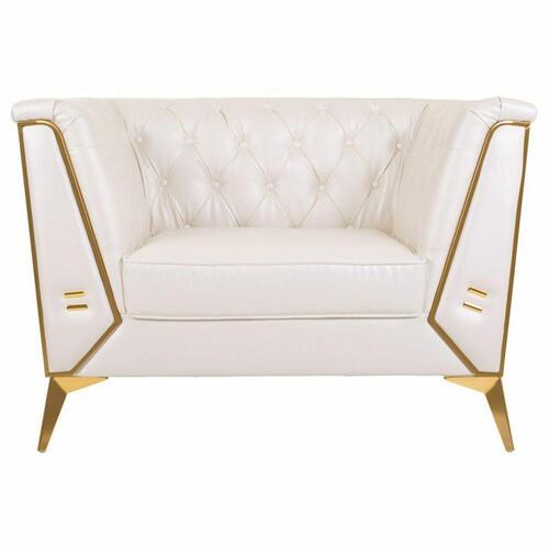Lænestol Alexandra House Living Hvid 72 x 75 x 104 cm Betræk