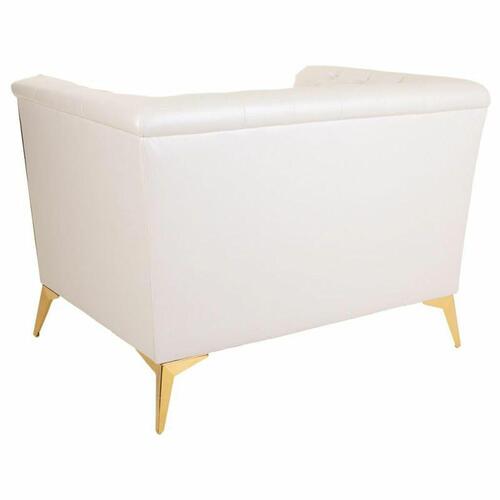 Lænestol Alexandra House Living Hvid 72 x 75 x 104 cm Betræk
