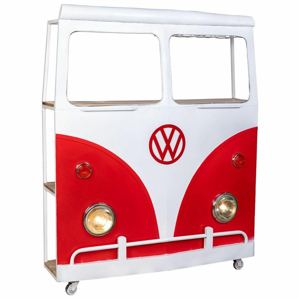 Flaskestativ bar Alexandra House Living Drive Hvid Rød 40 x 135 x 178 cm