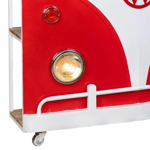 Flaskestativ bar Alexandra House Living Drive Hvid Rød 40 x 135 x 178 cm