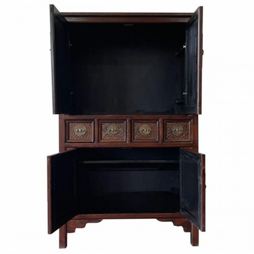 Skab Alexandra House Living Brun Træ Elmetræ 62 x 160 x 100 cm