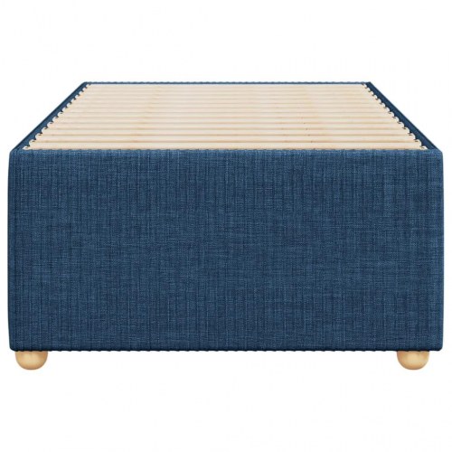 Sengeramme uden madras i stof 80 x 200 cm - blå
