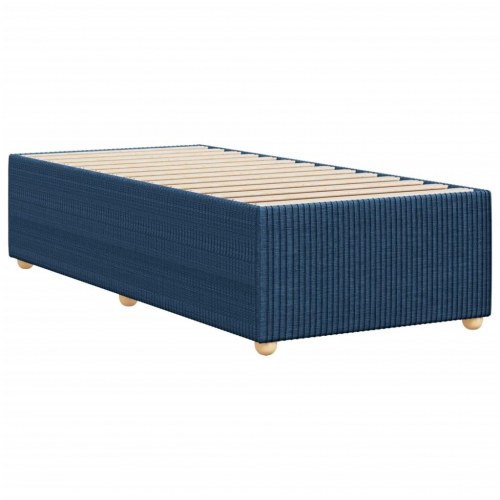Sengeramme uden madras i stof 80 x 200 cm - blå