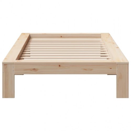Sengeramme uden madras 75 x 190 cm i massivt fyrretræ