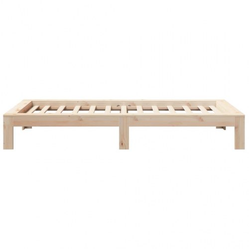Sengeramme uden madras 75 x 190 cm i massivt fyrretræ