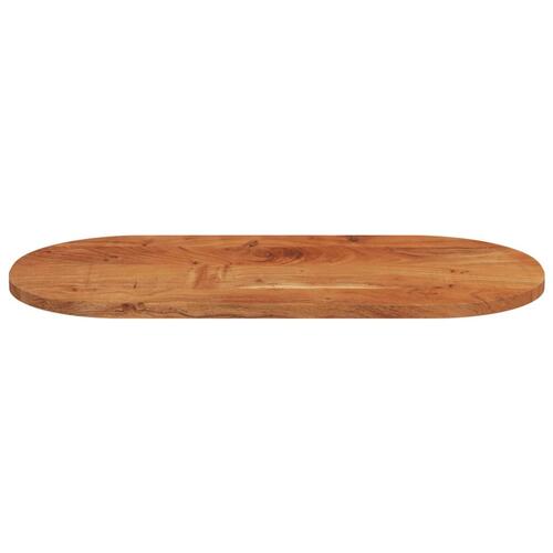 Bordplade 100x50x2,5 cm oval massivt akacietræ