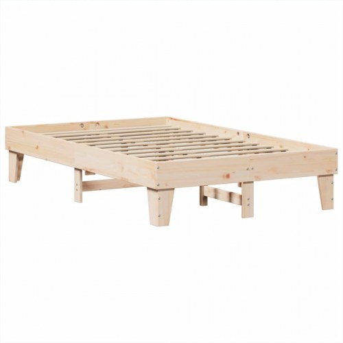Sengeramme uden madras 120x190 cm massivt fyrretræ