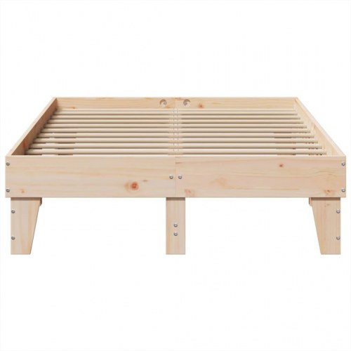 Sengeramme uden madras 120x190 cm massivt fyrretræ