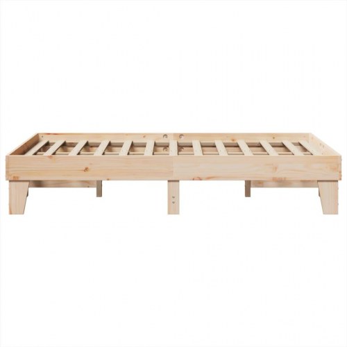 Sengeramme uden madras 120x190 cm massivt fyrretræ
