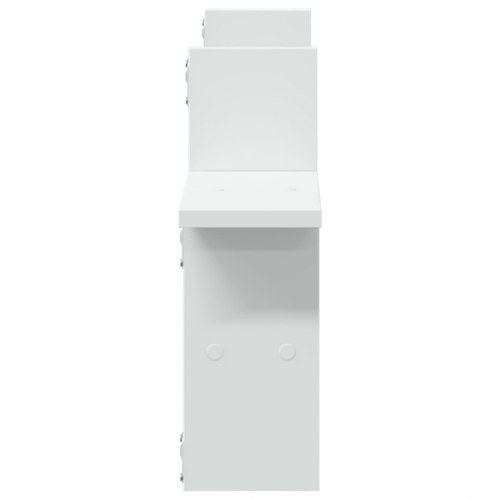 Væghylder 2 stk. - 38 × 12 × 38 cm i hvidt konstrueret træ
