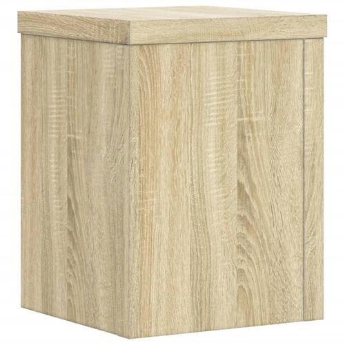 Plantestativer 2 stk. 15x15x20 cm konstrueret træ sonoma-eg