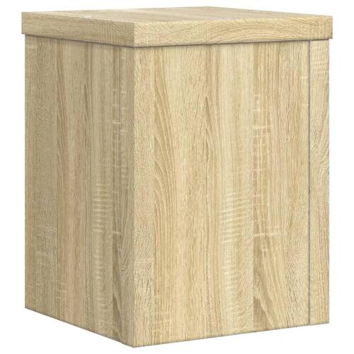 Plantestativer 2 stk. 15x15x20 cm konstrueret træ sonoma-eg