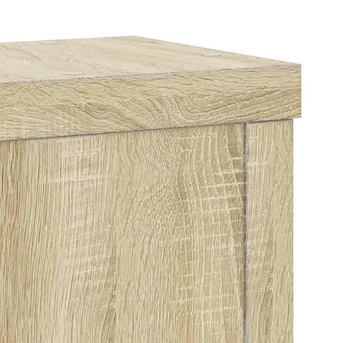 Plantestativer 2 stk. 15x15x20 cm konstrueret træ sonoma-eg