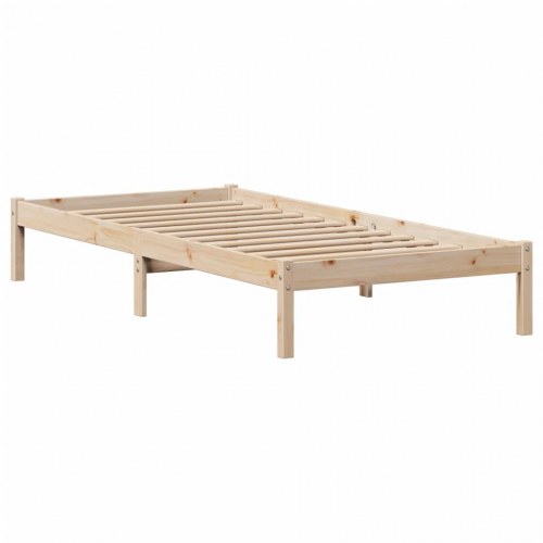 Sengeramme med skuffer 90x190 cm - massivt fyrretræ, lamelbund