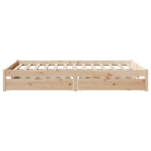 Sengeramme uden madras 120x200 cm massivt fyrretræ