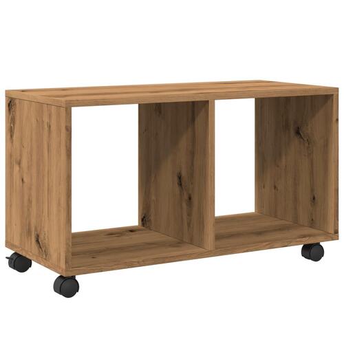 Rullebord 72x33x42,5 cm konstrueret træ egetræsfarve