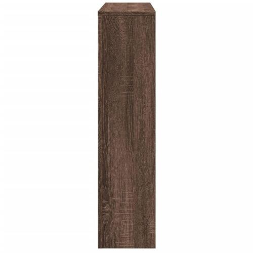 Radiatorskjuler 149x20x82 cm konstrueret træ brun egetræ