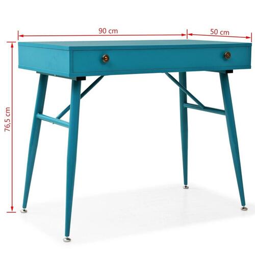 Skrivebord med skuffe 90 x 50 x 76,5 cm antikgrøn