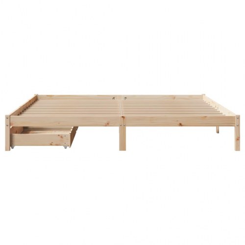Sengeramme uden madras 180x200 cm massivt fyrretræ