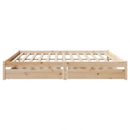 Sengeramme uden madras 180x200 cm massivt fyrretræ