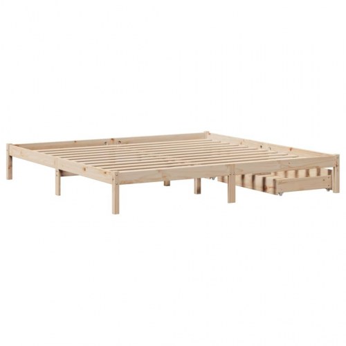 Sengeramme uden madras 180x200 cm massivt fyrretræ