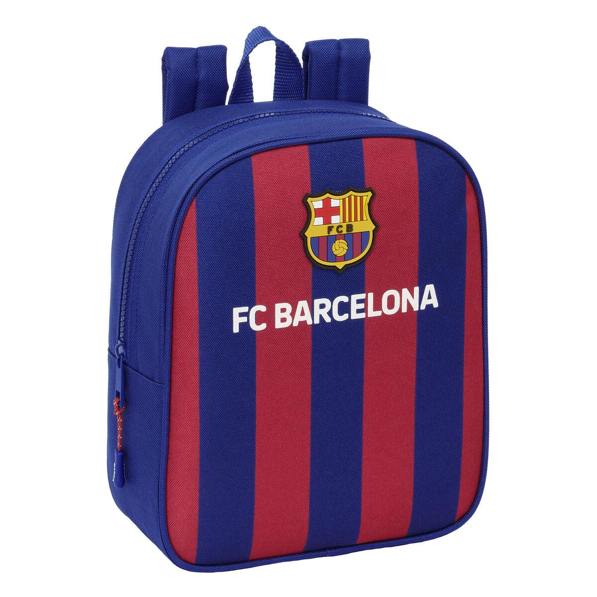 Skoletaske F.c. Barcelona 24/25 Rødbrun Marineblå 22 X 27 X 10 Cm