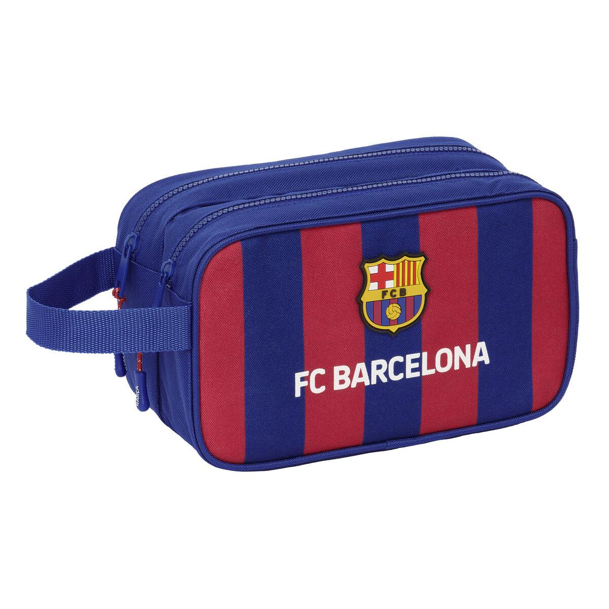 Rejsetoilettaske Barcelona Rødbrun Marineblå Sportslig