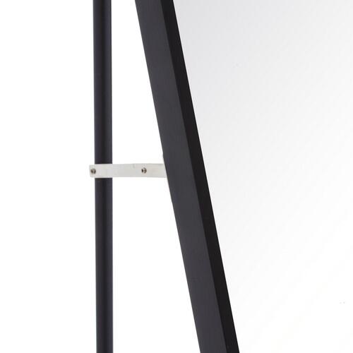 Fritstående spejl Sort Aluminium Krystal 50 x 2,5 x 160 cm
