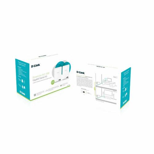 Adgangspunkt D-Link DHP-601AV Hvid (2 enheder)