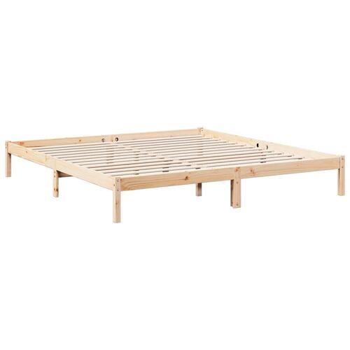 Ekstra lang sengeramme uden madras 180x210 cm massivt fyrretræ