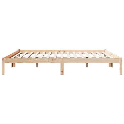 Ekstra lang sengeramme uden madras 180x210 cm massivt fyrretræ