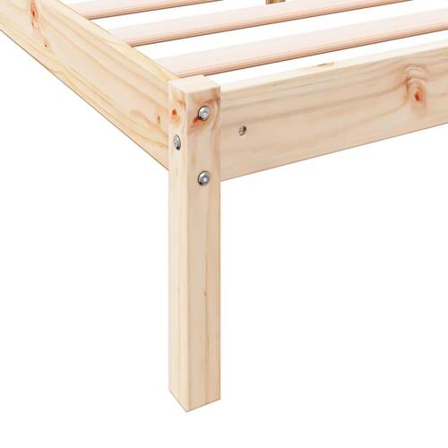 Ekstra lang sengeramme uden madras 180x210 cm massivt fyrretræ