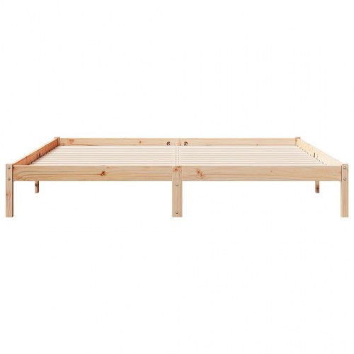 Ekstra lang sengeramme 200 x 220 cm - massivt fyrretræ, ubehandlet