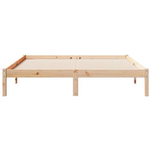 Ekstra lang sengeramme 160 x 220 cm i massivt fyrretræ - uden madras