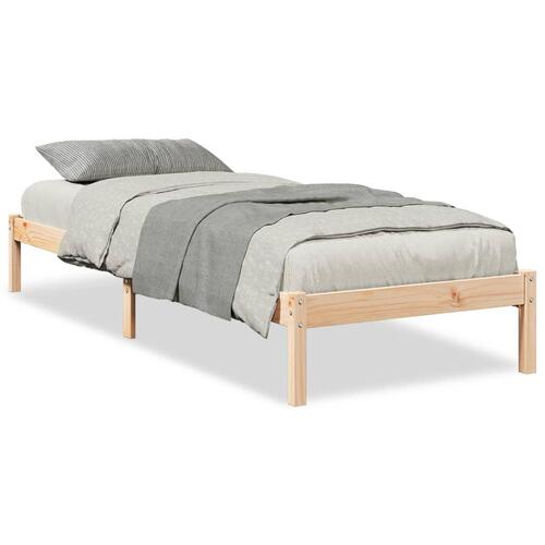 Ekstra lang sengeramme uden madras 90x220 cm massivt fyrretræ