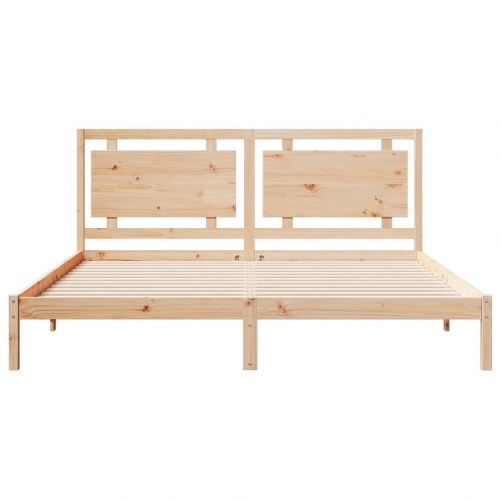 Sengeramme uden madras i massivt fyrretræ 200 x 220 cm
