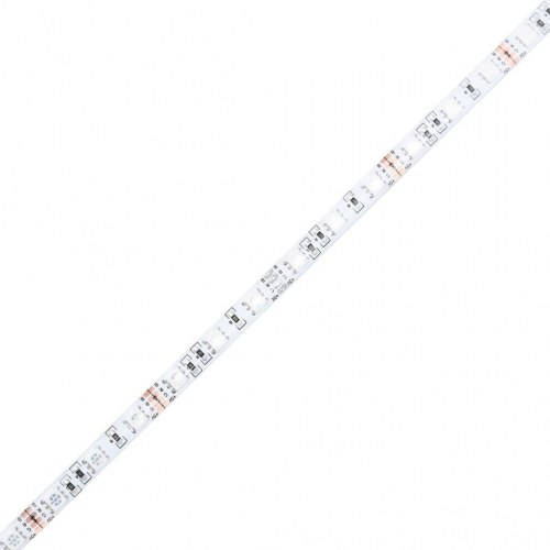 Skrivebord med LED-lys 130x130x91 cm konstrueret træ sort