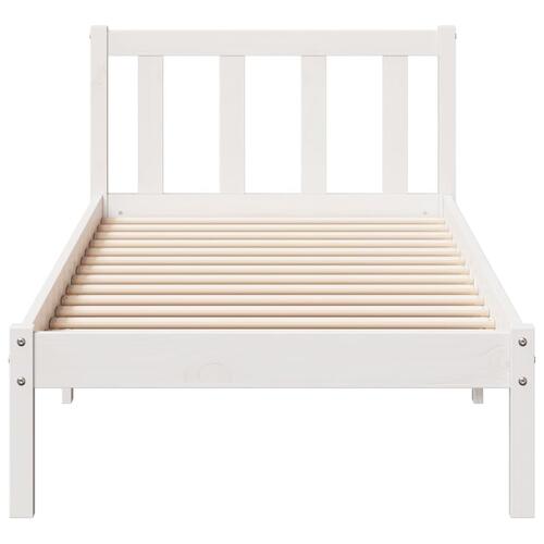 Ekstra lang sengeramme uden madras 90x220 cm massivt fyrretræ