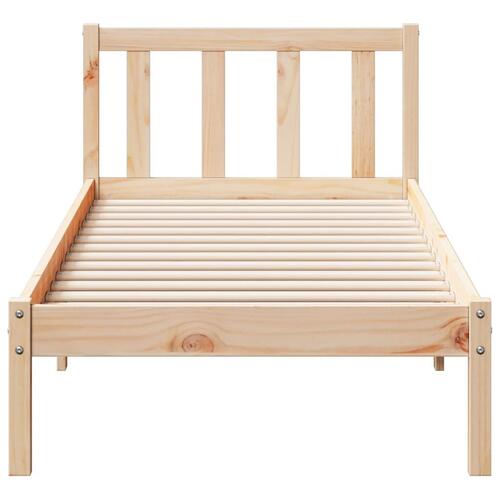 Ekstra lang sengeramme uden madras 100x210 cm massivt fyrretræ