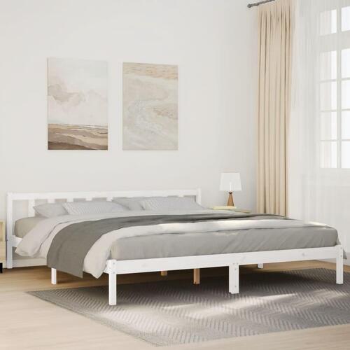 Ekstra lang sengeramme uden madras 180x210 cm massivt fyrretræ