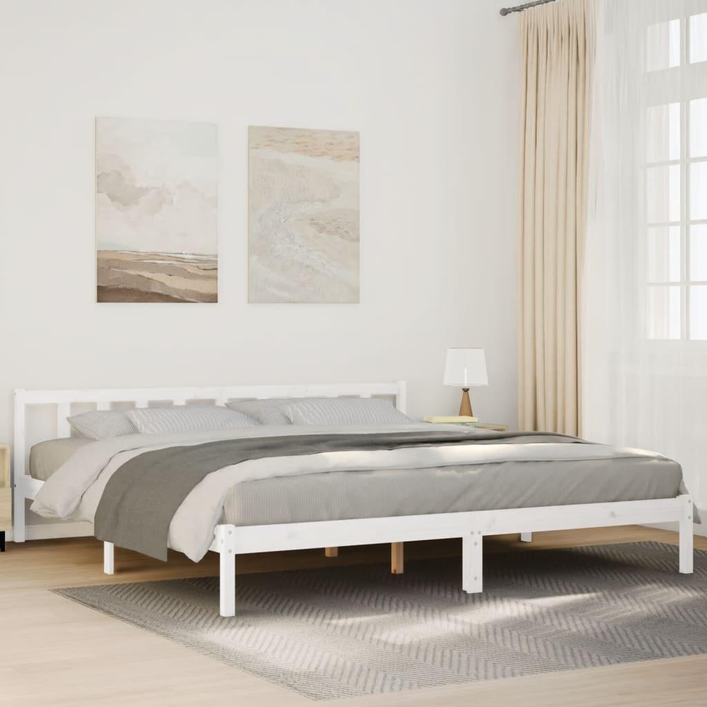 Ekstra lang sengeramme uden madras 180x210 cm massivt fyrretræ